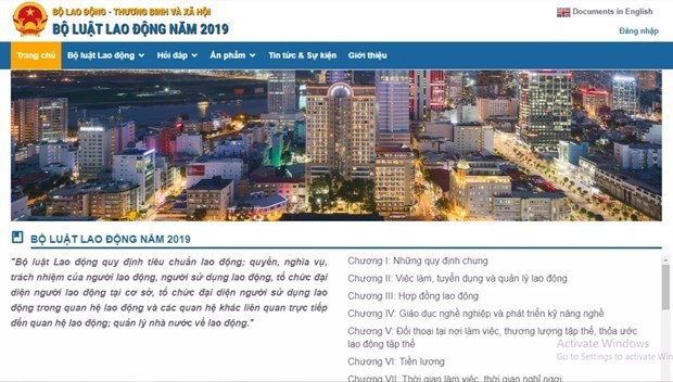 Inauguration du site Web sur le Code du travail de 2019